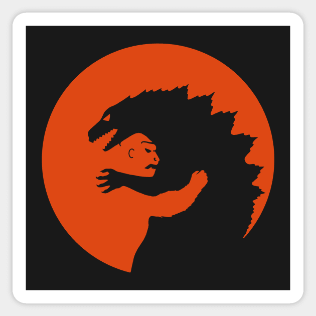 Godzilla vs King kong Sticker by coffeeman